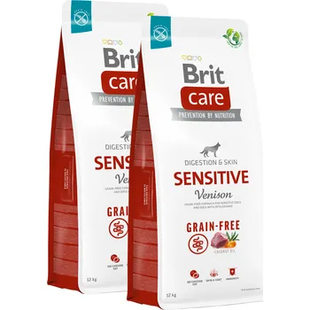 Krmivo pro psa 2 x Brit Care Dog Grain-Free Sensitive 12 kg NEW