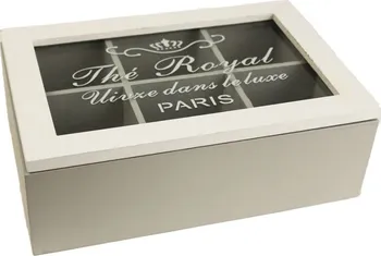 Úložný box Morex Paris 24 x 16 cm D0261 bílý/šedý
