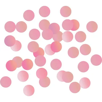 Party dekorace Fóliové konfety B&C kolečka, 1,5 cm, 18g, růžové zlato