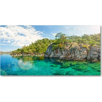 Obraz Foto obraz sklo tvrzené Modrá laguna