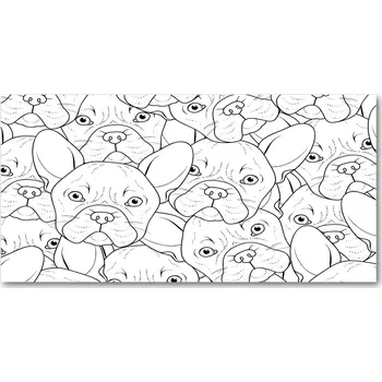 Obraz Foto-obraz skleněný horizontální Francouzské buldočky