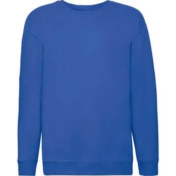 Dívčí svetr Fruit of the Loom Dětský prémiový set-in pot 62-031-0 Royal Blue 152