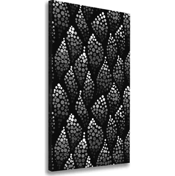 Obraz Vertikální Foto obraz na plátně Černo-bílé tečky