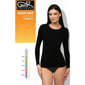 Dámské Tričko Gatta 42077 Keep Hot, velikost S-XL M, černé