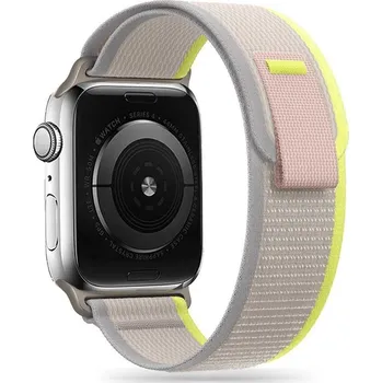 Řemínek na hodinky Řemínek Tech-Protect Nylon Apple Watch 4 / 5 / 6 / 7 / 8 / 9 / SE (38 / 40 / 41 mm) beige