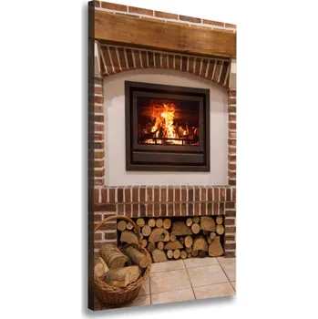 Obraz Vertikální Moderní obraz canvas na rámu Krb