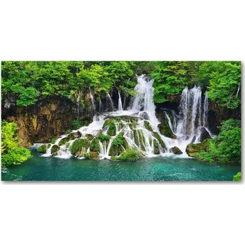 Obraz Foto obraz skleněný horizontální Vodopád v horách