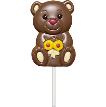 Cukrovinka Severka Čokoládové lízátko- zvířátka 35g medvídek