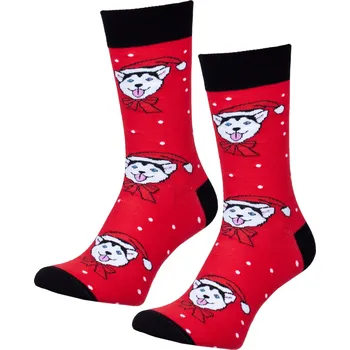 Pánské ponožky Pánské vánoční ponožky červené