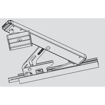 Příslušenství k oknu GEZE OL 90N Nůžky s unašečem, stříbrné EV1