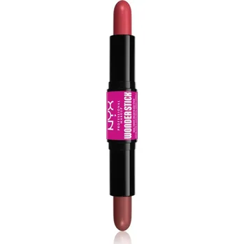 Bronzer NYX Professional Makeup Wonder Stick Cream Blush oboustranná konturovací tyčinka odstín 03 Coral N Deep Peach 2x4 g