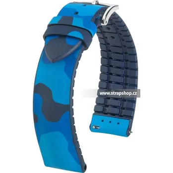Řemínek na hodinky Řemínek k hodinkám HIRSCH John modrá (80) / modrá (80) 22 mm