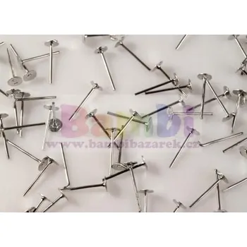 Náušnicové zapínání - puzeta vlepovací (2ks)