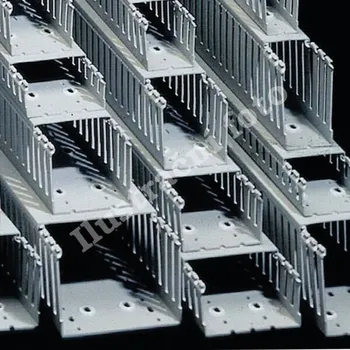 Rozvaděč Iboco T1-F 40X80 G Rozvaděčový kanál s širokou dělenou perforací 40X80 - šedá