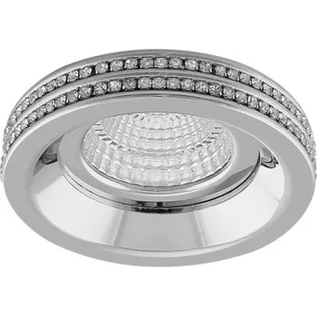Bodové svítidlo Stropní zápustné bodové svítidlo Azzardo Eva Round chrome AZ1458 MR16/GU10 1x50W IP20 7,5cm chromové