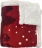deka Jerry Fabrics Citara mikroplyšová deka s beránkem 140 x 200 cm červená/bílá