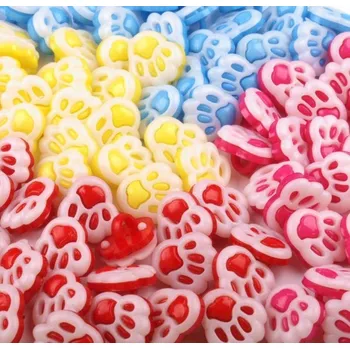 Knoflík Knoflík dětský - tlapka růžová