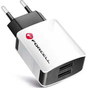 Nabíječka do sítě - 2x USB - 2A - Forcell