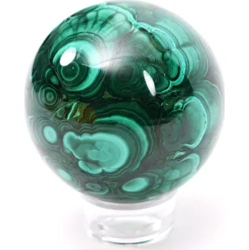 Drahý kámen Magieprirody.cz Malachit koule 5.8 cm - 480g přírodní kámen malachit + podstavec #277