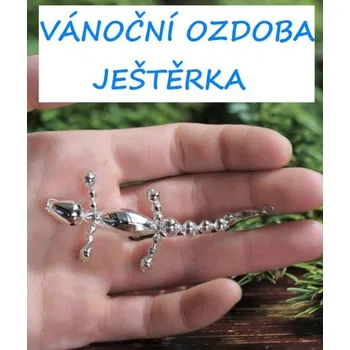 Vánoce HOBBY SET - Vánoční ozdoba JEŠTĚRKA stříbrná