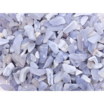 Drahý kámen Magieprirody.cz Tromlovaný kámen Chalcedon modrý S velikost 15 - 25 mm - Brazílie #67 Množství: 1ks