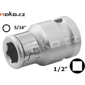Gola sada PROTECO adaptér 1/2"- 5/16" redukce pro bity 43.120-01A