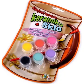 Speciální výtvarná barva Akrylové barvy na keramiku a sklo