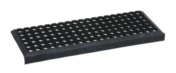 Rohožka Protiskluzu Gumová rohož na schody černá 80 x 26 x 1,6 cm