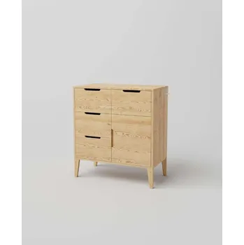 Komoda Komoda z masivu RETRO Tulon na nožičkách Barevné provedení: Dub tmavý