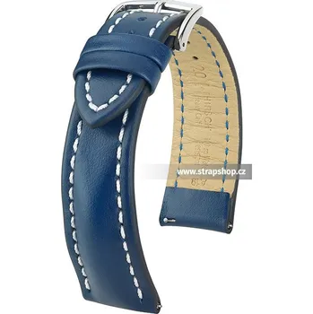 Řemínek na hodinky Řemínek k hodinkám HIRSCH Heavy Calf modrá (80) 24 mm pánský