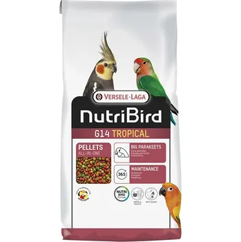 Krmivo pro ptáka VERSELE-LAGA NutriBird G14 Original - základní extrudy pro korely a středně velké papoušky s tuzemským ovocem 10kg