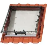 Střešní výlez Bramac Luminex CL 63 x 76 cm / hnědý, plastový otvor 48x51