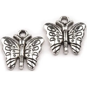 Přívěsek Přívěsek kovový - MOTÝL 14x15mm