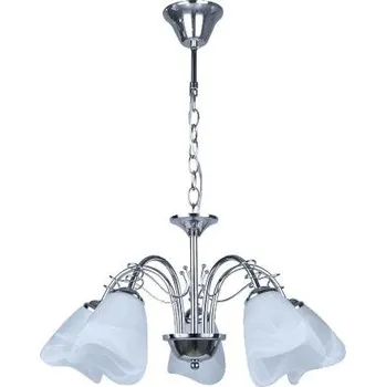 Závěsné svítidlo Luxera CAMELOT 61461 E14 5x60W IP20 53cm chromové