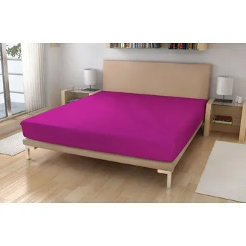 Jersey prostěradlo lila 180x200 cm