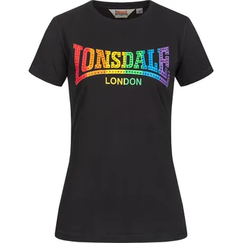 Dámské tričko Lonsdale Rainbow Lonsdale černá 2001563