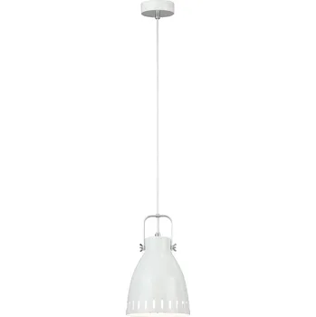 Koberec Visící lampa, bílá / kov, AIDEN typ3