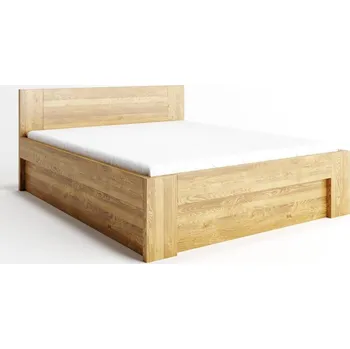 Postel Buková postel NEW YORK 100x200 cm s úložným prostorem Barevné provedení: Dub tmavý