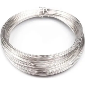 Hobby drát Drátek bižuterní Ø 0,5mm - stříbrná (návin 10m)
