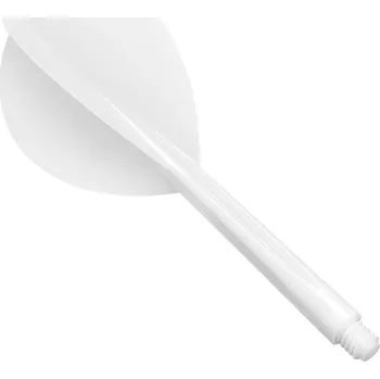 Šipka Letky na šipky Condor Zero Stress bílé, Teardrop letky a dlouhé násadky