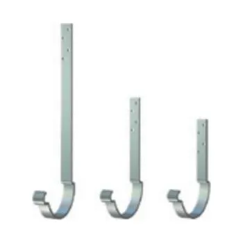 okap Žlabový hák se zaklapovacím upevněním Lindab KFL 35 125 mm / RAL 9005 černá