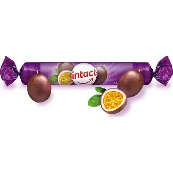 Doplněk stravy Intact rolička hroznový cukr s vit. C MARAKUJA 40 g