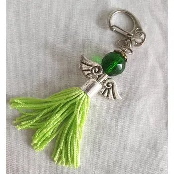 Přívěsek Přívěsek s andělem - zelená se střapcem