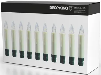 Vánoční osvětlení DecoKing Bezdrátové svíčky 40 LED teplá bílá