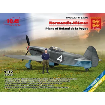 Plastikový model 1:32 Jakovlev Jak-9T w/ Roland de la Poype Figure