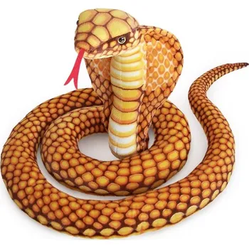 plyšák Plyšový had Kobra zlatá