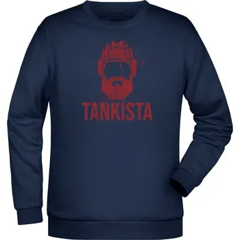 Pánská mikina Mikina Tankista (merch) - námořní modrá