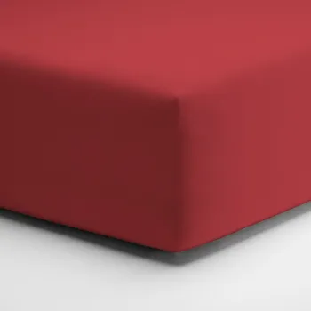 Prostěradlo Prostěradlo ZWIRNjersey 180x200-200x220x30 Kirsche 175 elastan Schlafgut