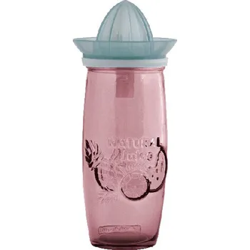 Sklenice Sklenice z recyklovaného skla s odšťavňovačem JUICE, 0,55 L, tmavě růžová (DOPRODEJ) (balení obsahuje 1ks)|Vidrios San Miguel|Recycled Glass