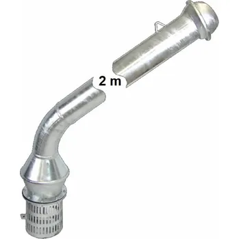 Hadicová spojka ITAL VENTIL VIT*-SACÍ KOŠ S POTRUBÍM DN 150, koleno 45°, 2 metry potrubí, VIT150
